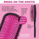 CONAIR The Knot Dr. The Pro Wet & Dry Detangler Hair Brush With Pink Case-074108953001-LR-338825-5-LR eShop