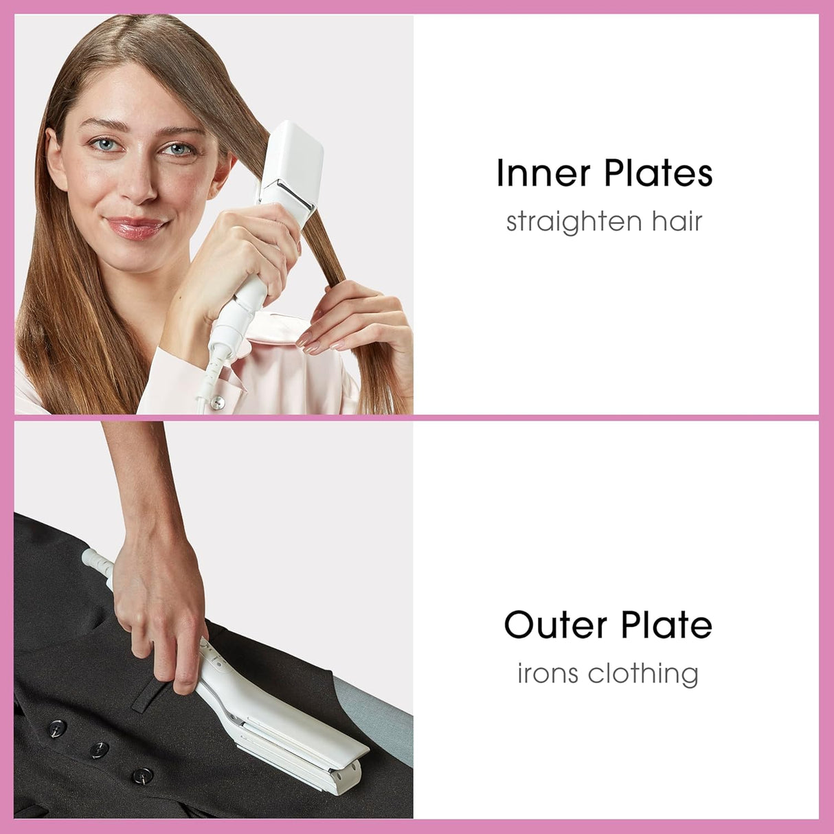 Conair Travel Smart Style Duo 2 in-1 Iron for Hair & Clothing-039052020346-LR-361019-5-LR eShop