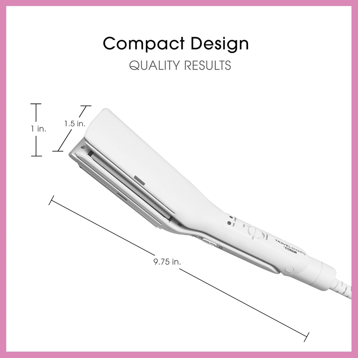 Conair Travel Smart Style Duo 2 in-1 Iron for Hair & Clothing-039052020346-LR-361019-7-LR eShop