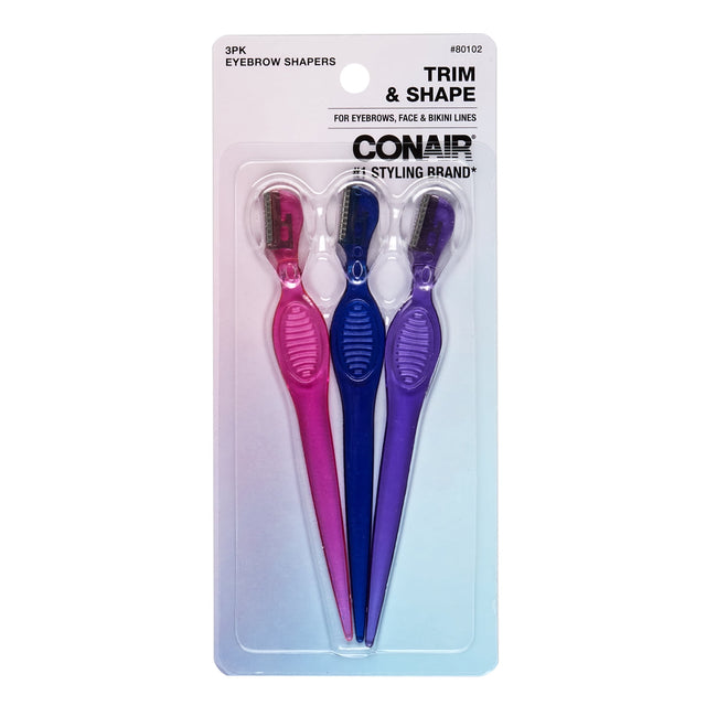 CONAIR Trim & Shape Eyebrow Shaping Razors, 3 count-074108801029-LR-346120-1-LR eShop