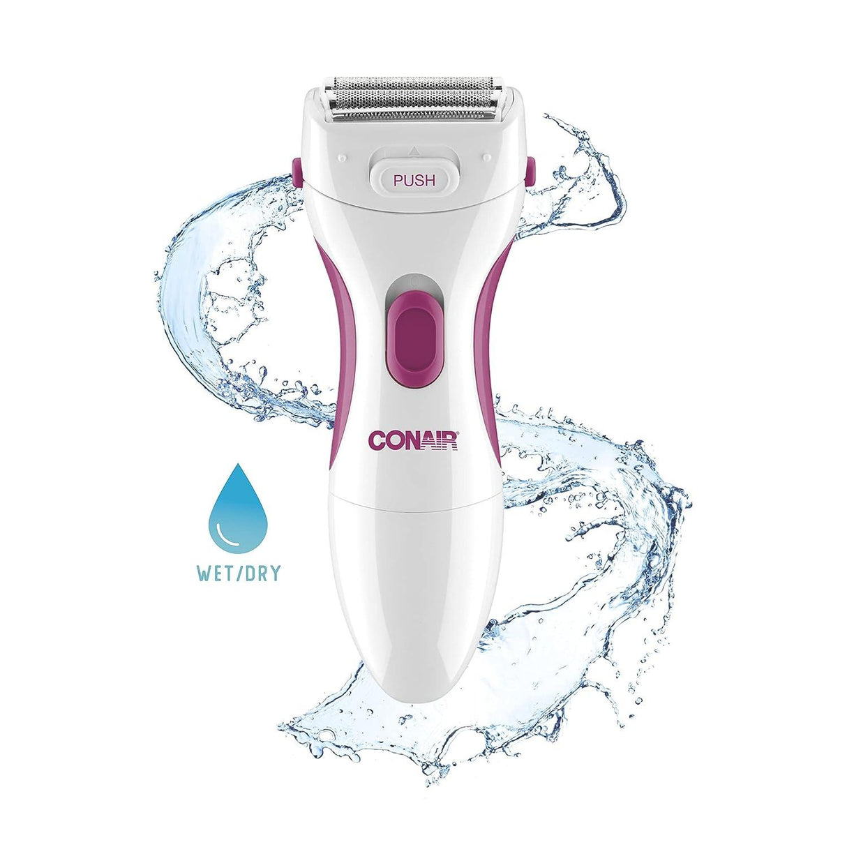 CONAIR Twin Foil Body and Facial Hair Shaver for Women - Pink & White-074108261250-LR-241240-9-LR eShop