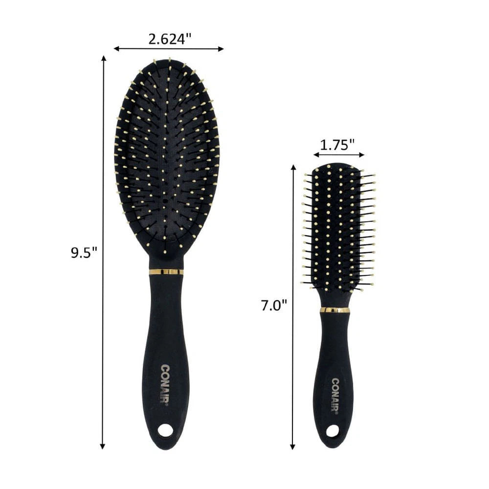 CONAIR Velvet Touch Detangling Brushes, 2 count-074108952981-LR-335035-3-LR eShop