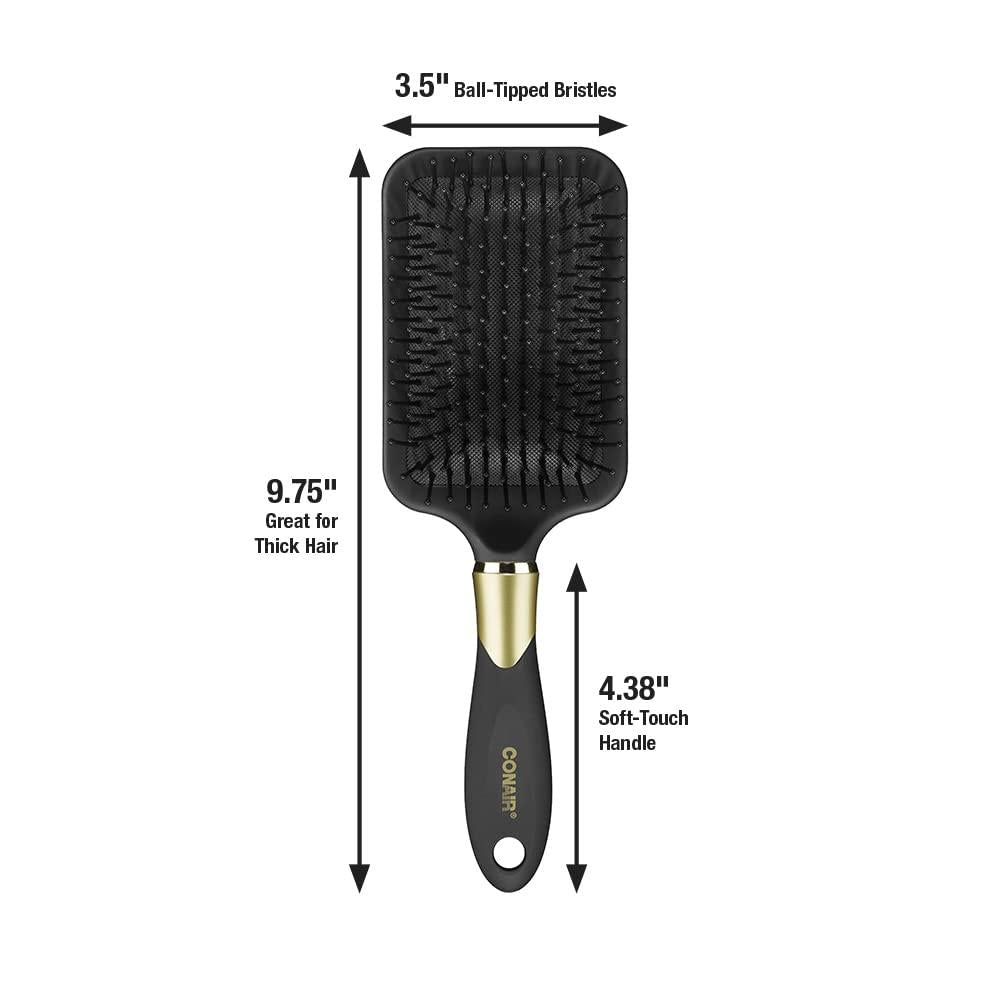 CONAIR Velvet Touch Soft Handle Paddle Brush - Assorted-074108772053-LR-158497-4-LR eShop