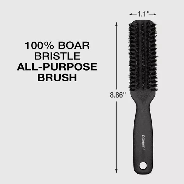 CONAIRMAN 100% Boar Bristle All-Purpose Hair Brush-074108859204-LR-341235-4-LR eShop