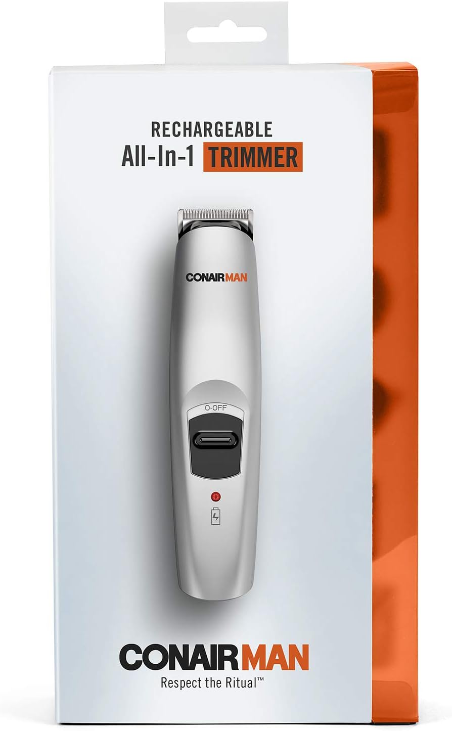 CONAIRMAN All-in-One Beard Trimmer Men's Grooming Kit, 12 piece-074108207029-LR-203918-1-LR eShop