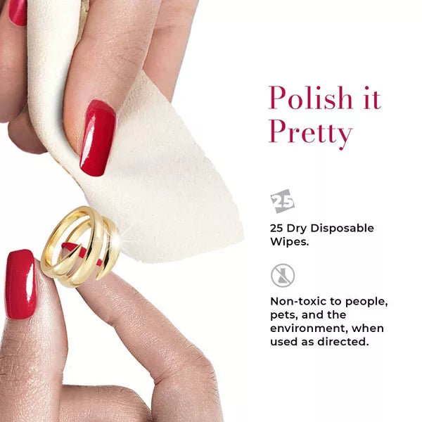 CONNOISSEURS Silver & Gold Jewelry Wipe Compact, 25 count-078682000106-LR-326793-4-LR eShop