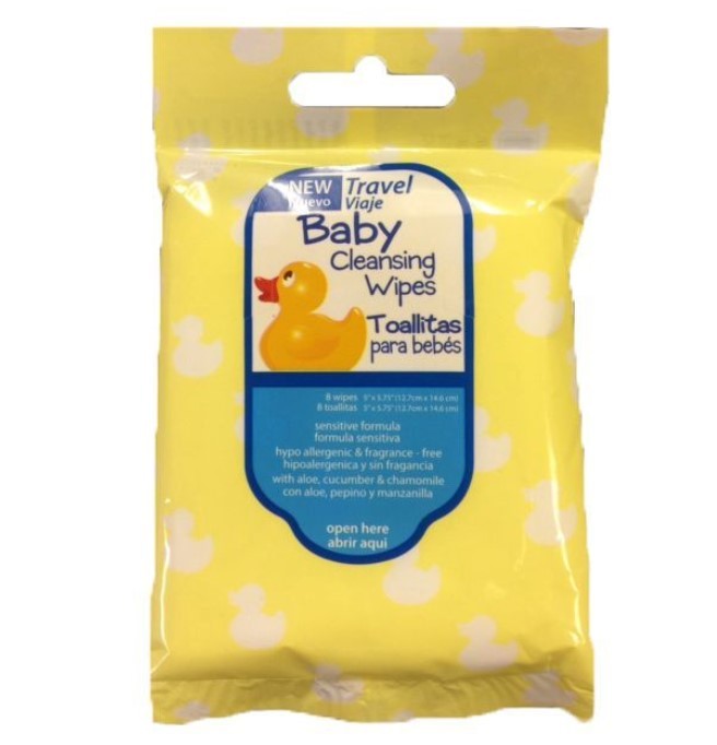 Convenience Kits International Hypoallergenic Baby Cleansing Wipes, 8 count-079718009070-LR-351302-1-LR eShop