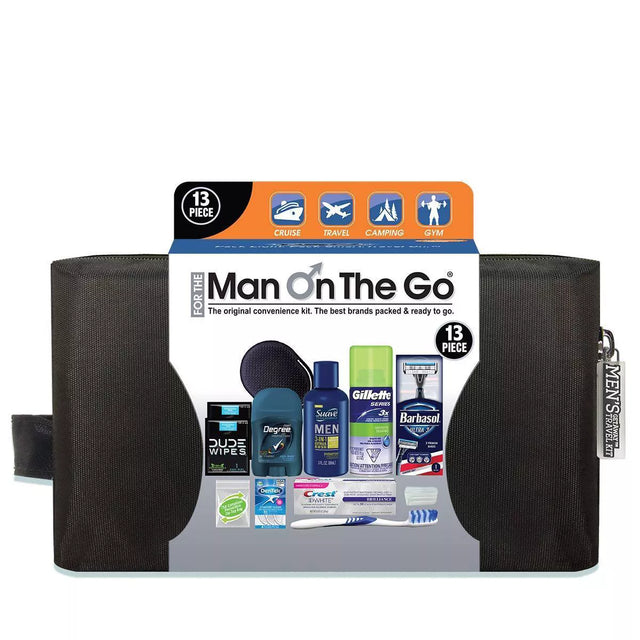 Convenience Kits International Man On The Go Bath and Body Deluxe Travel Kit, 13 count-079718001869-LR-182872-1-LR eShop