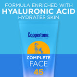 Coppertone Complete Face Sunscreen Lotion SPF 45, 2.5 Fl Oz Tube-072140035921-LR-363511-2-LR eShop