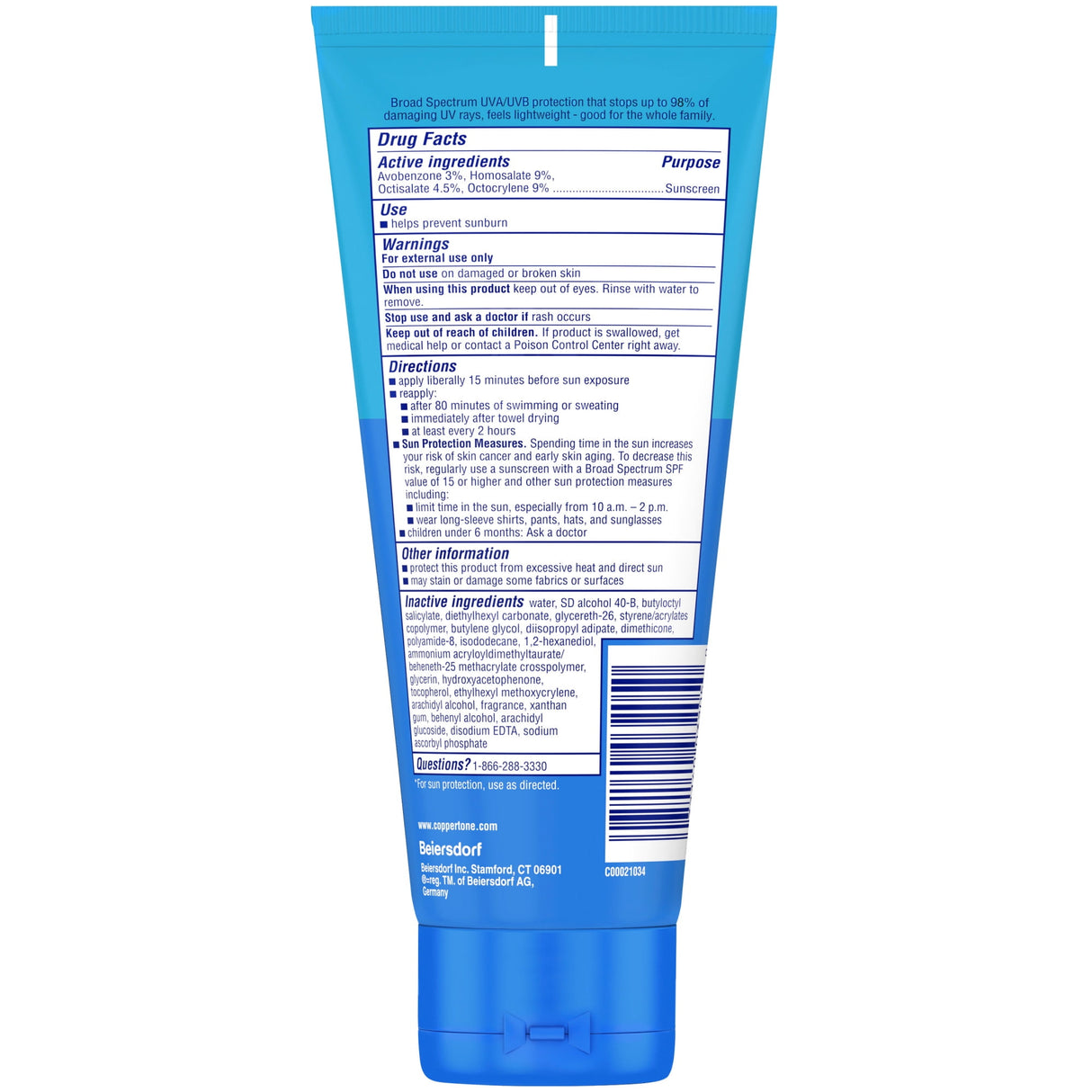 Coppertone Complete Sunscreen Lotion, SPF 50 Sunscreen, 7 Oz-072140032050-LR-363371-7-LR eShop