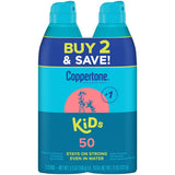Coppertone Kids Sunscreen Spray, SPF 50 Sunscreen for Kids, Water Resistant Broad Spectrum Sunscreen Spray, 5.5 Oz, Pack of 2-072140038199-LR-363519-1-LR eShop
