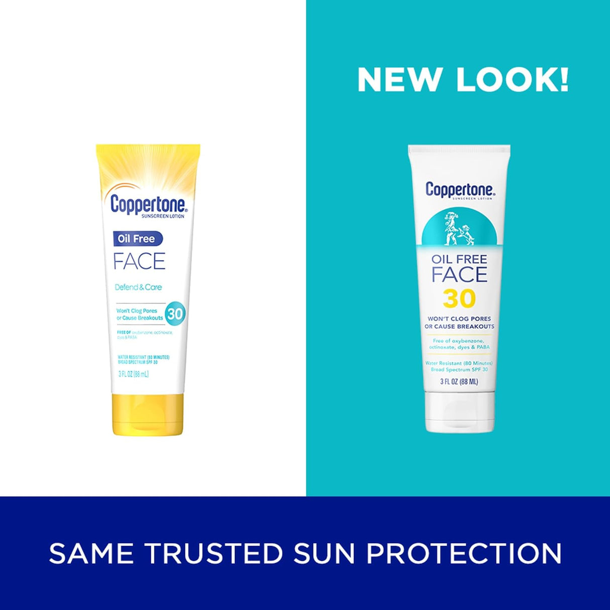 Coppertone Oi-Free Face Sunscreen Lotion - SPF 30, 3 oz-072140028435-LR-363351-2-LR eShop