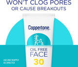Coppertone Oi-Free Face Sunscreen Lotion - SPF 30, 3 oz-072140028435-LR-363351-3-LR eShop