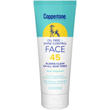 Coppertone Oil Free + Shine Control Sunscreen Face Lotion SPF 45, 2.5 Fl Oz Tube-072140035914-LR-363510-1-LR eShop