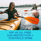 Coppertone Oil Free + Shine Control Sunscreen Face Lotion SPF 45, 2.5 Fl Oz Tube-072140035914-LR-363510-3-LR eShop
