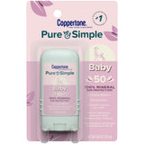 Coppertone Pure and Simple Baby Sunscreen Stick, SPF 50 Mineral Active, 0.49 Oz-072140028862-LR-363361-1-LR eShop