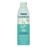 Coppertone Pure and Simple Kids Sunscreen Spray SPF 50, 5 Oz Can-072140028824-LR-363359-1-LR eShop