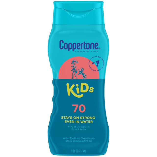 Coppertone SPF 70 Sunscreen for Kids, Water Resistant Lotion, 8 Fl Oz-072140027421-LR-363341-1-LR eShop