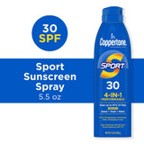Coppertone Sport Broad Spectrum SPF 30 Water Resistant Spray Sunscreen, 5.5 Oz-072140039271-LR-363527-3-LR eShop