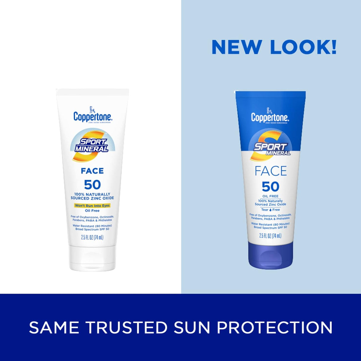Coppertone Sport Mineral Face Sunscreen Lotion - SPF 50, 2.5 oz-072140028688-LR-363355-2-LR eShop
