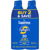 Coppertone Sport SPF 30 Water Resistant Spray Sunscreen, 5.5 Oz, Pack of 2-072140035310-LR-363383-1-LR eShop