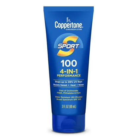 Coppertone Sport Sunscreen Lotion, Broad Spectrum SPF 100 Sunscreen, 3 fl oz-072140027575-LR-363344-1-LR eShop