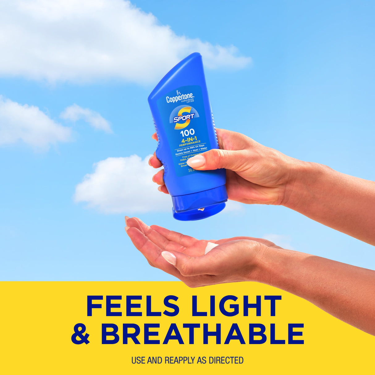 Coppertone Sport Sunscreen Lotion, Broad Spectrum SPF 100 Sunscreen, 3 fl oz-072140027575-LR-363344-8-LR eShop