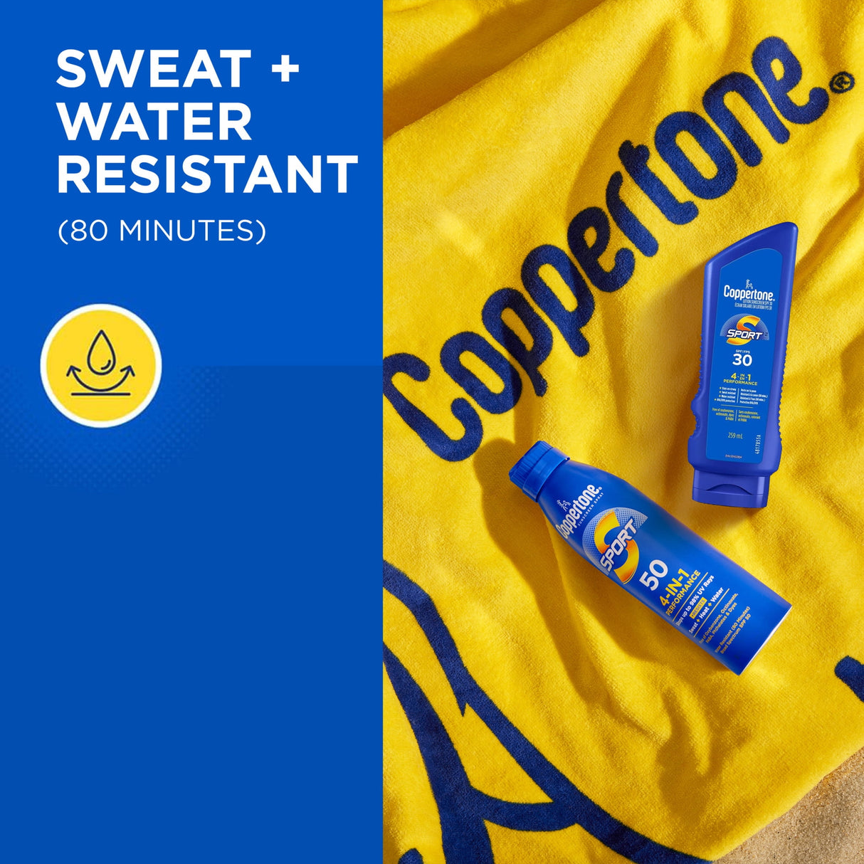 Coppertone Sport Sunscreen Lotion, Broad Spectrum SPF 70 Sunscreen, 7 fl oz-072140027483-LR-363343-4-LR eShop
