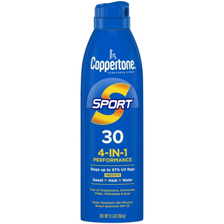 Coppertone Sport Sunscreen Spray, Broad Spectrum SPF 30 Water Resistant Spray Sunscreen, 5.5 Oz-072140034412-LR-363372-1-LR eShop