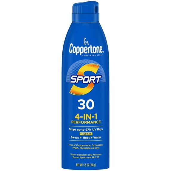 Coppertone Sport Sunscreen Spray, Broad Spectrum SPF 30 Water Resistant Spray Sunscreen, 5.5 Oz-072140034412-LR-363372-1-LR eShop