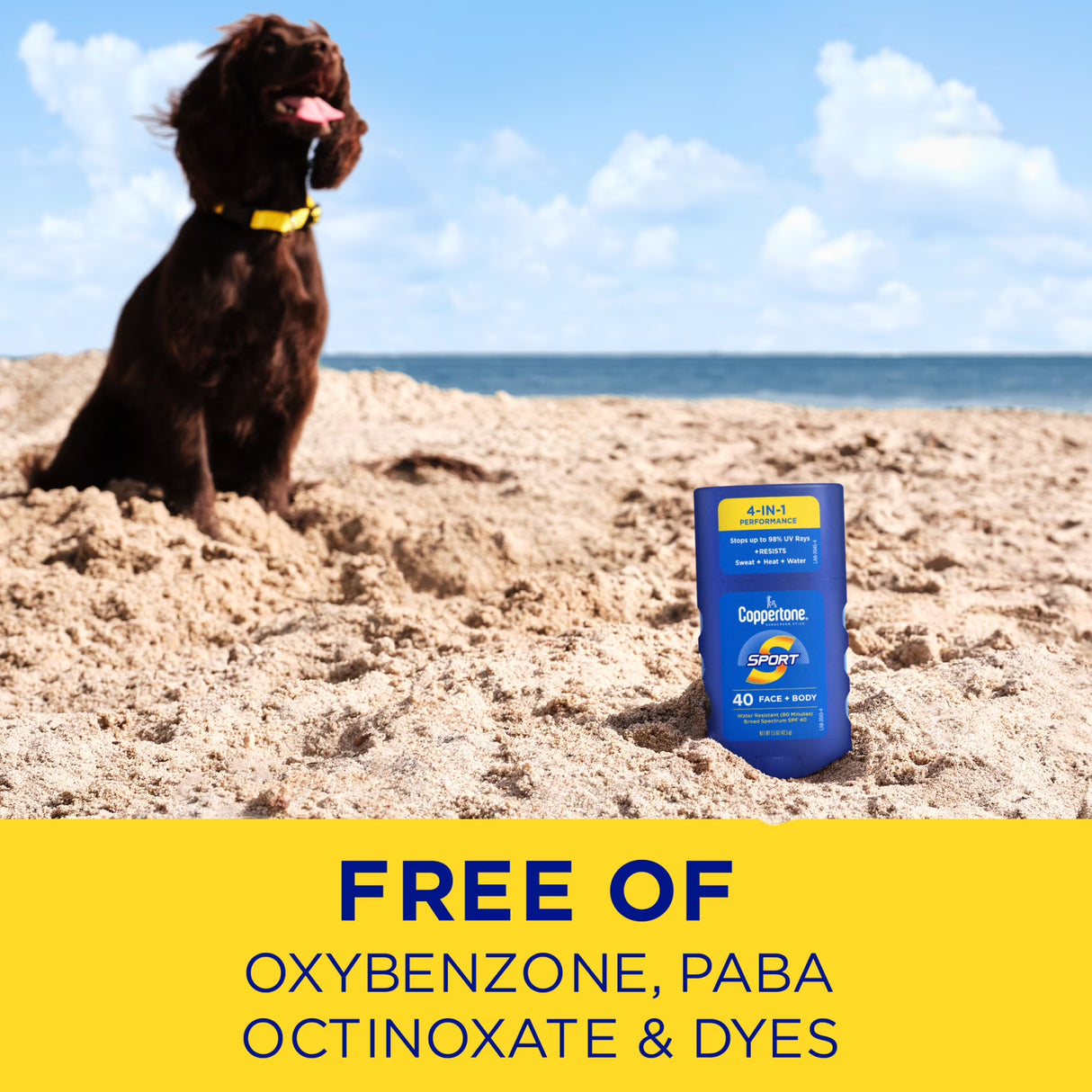 Coppertone Sport Sunscreen Stick, SPF 40 Travel Size for Face and Body, 1.5 Oz-072140031091-LR-363367-4-LR eShop