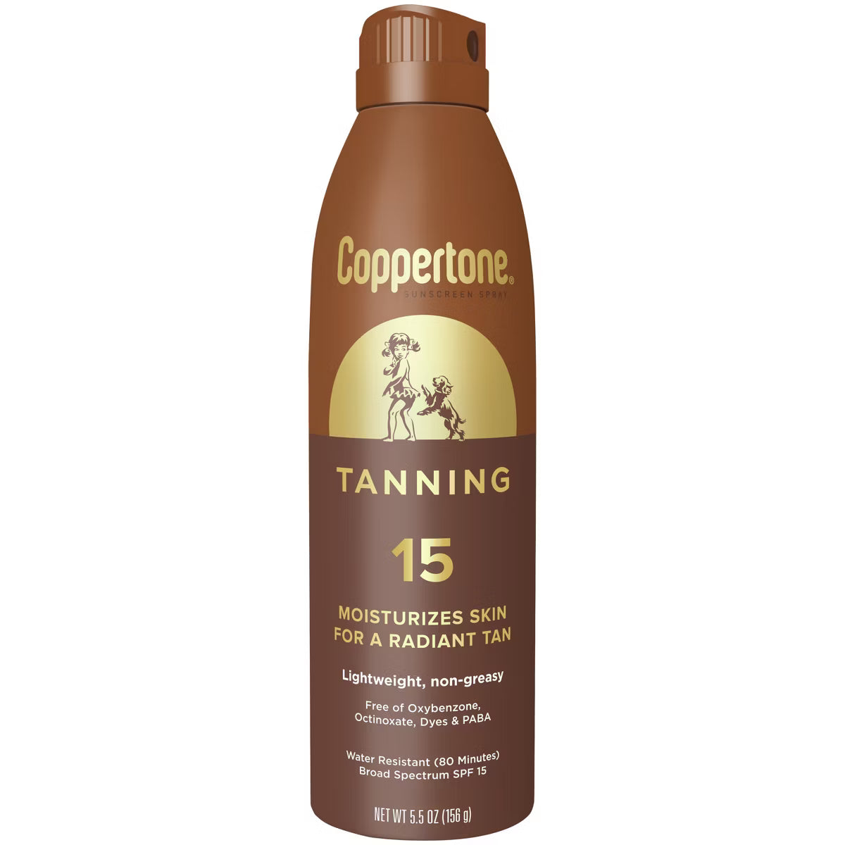 Coppertone Tanning Sunscreen Spray, Broad Spectrum SPF 15, 5.5 Oz-072140038236-LR-363522-1-LR eShop