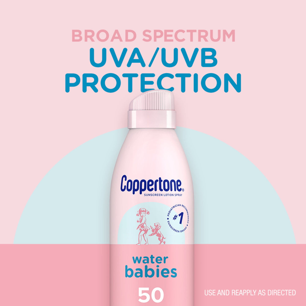 Coppertone WaterBabies SPF 50 Baby Spray On Sunscreen, 6 Oz, Pack of 2-072140028961-LR-363363-3-LR eShop