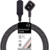 cordinate Basic 3-Outlet Polarized Extension Cord - Dark Heather, 8 ft-030878428415-LR-339330-1-LR eShop