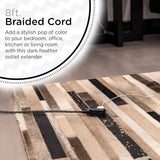 cordinate Basic 3-Outlet Polarized Extension Cord - Dark Heather, 8 ft-030878428415-LR-339330-3-LR eShop