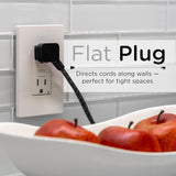 cordinate Basic 3-Outlet Polarized Extension Cord - Dark Heather, 8 ft-030878428415-LR-339330-5-LR eShop