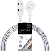 cordinate Basic 3-Outlet Polarized Extension Cord - White, 15 ft-030878434317-LR-339331-1-LR eShop