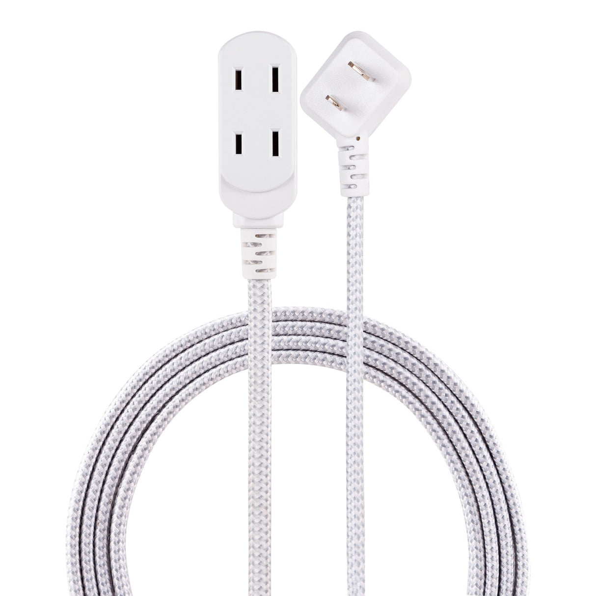 cordinate Basic 3-Outlet Polarized Extension Cord - White, 15 ft-030878434317-LR-339331-2-LR eShop