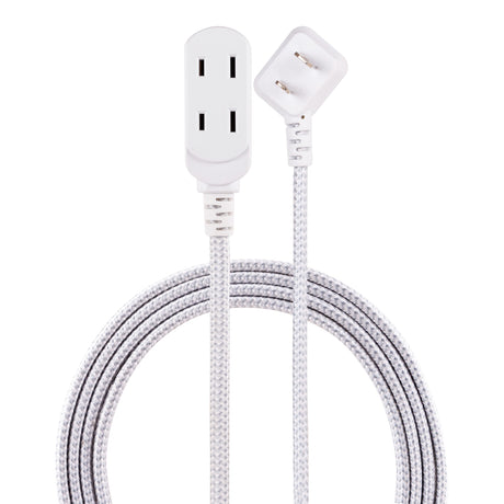 cordinate Basic 3-Outlet Polarized Extension Cord - White, 15 ft-030878434317-LR-339331-2-LR eShop