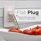 cordinate Basic 3-Outlet Polarized Extension Cord - White, 15 ft-030878434317-LR-339331-6-LR eShop