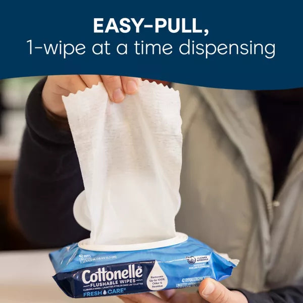 Cottonelle Flushable Wet Wipes, 14 count-036000517569-LR-340612-5-LR eShop