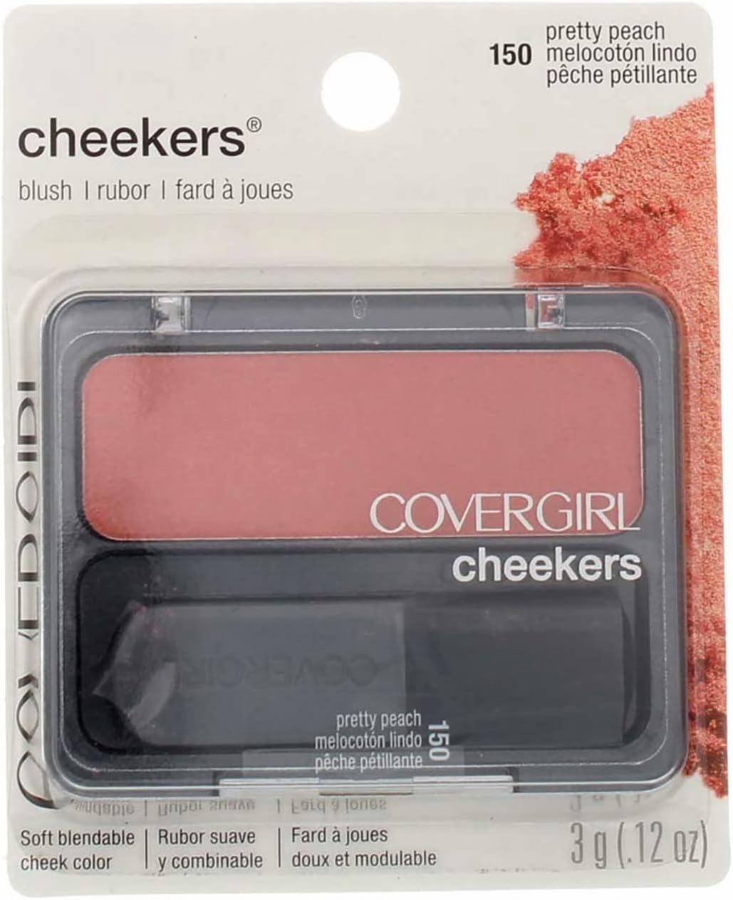 COVERGIRL Cheekers Blush Mini - 150 Pretty Peach-022700490400-LR-41616-1-LR eShop