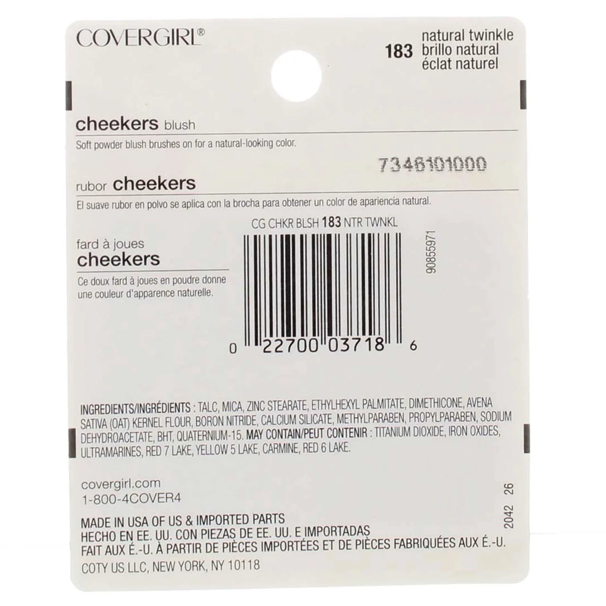 COVERGIRL Cheekers Blush Mini - 183 Natural Twinkle-022700037186-LR-140292-3-LR eShop