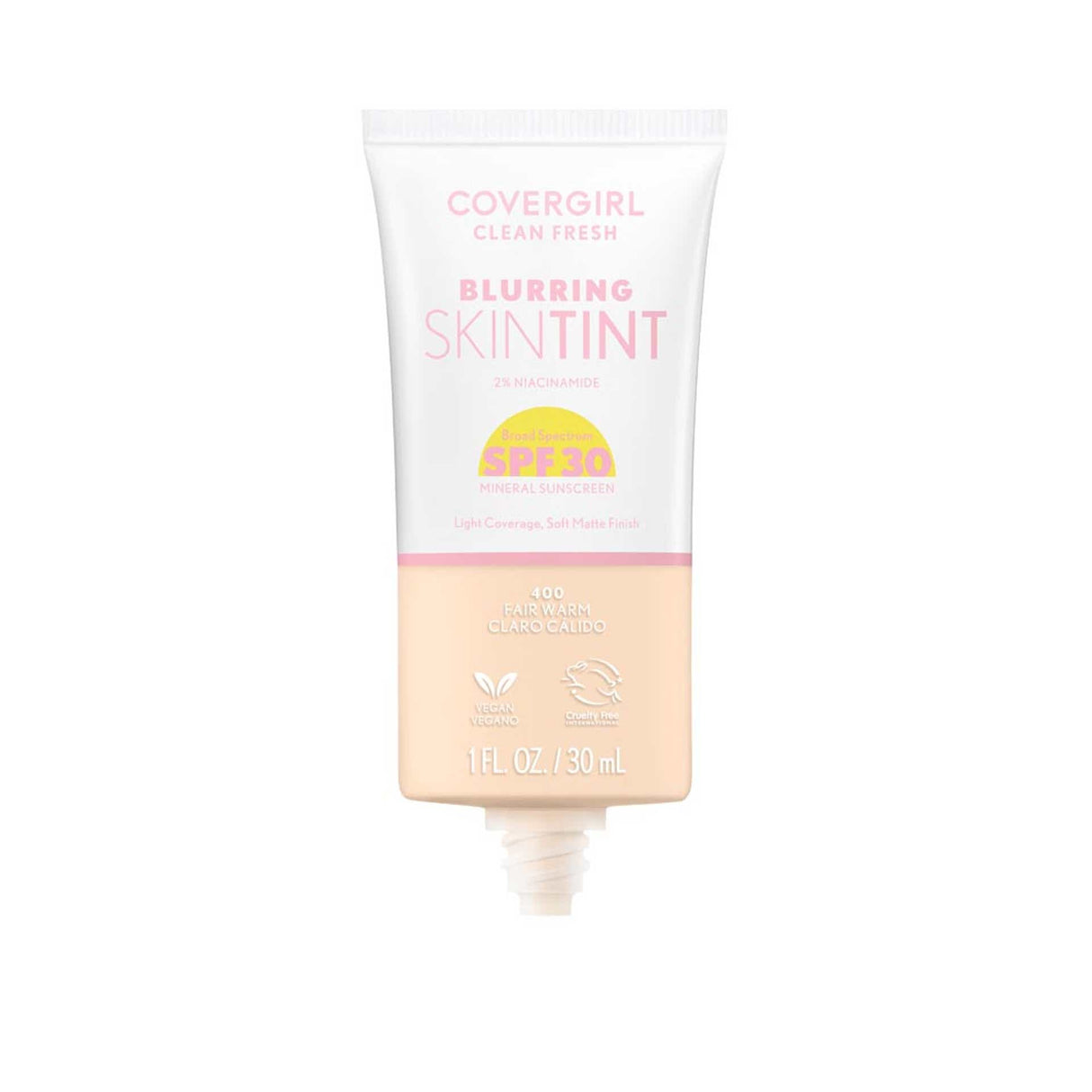 COVERGIRL Clean Fresh Blurring Skin Tint With SPF 30 - 400 Fair Warm-3616306171664-LR-358368-3-LR eShop