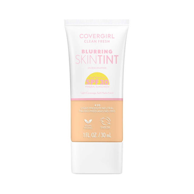 COVERGIRL Clean Fresh Blurring Skin Tint With SPF 30 - 420 Light/Medium Neutral-3616306171756-LR-358377-1-LR eShop