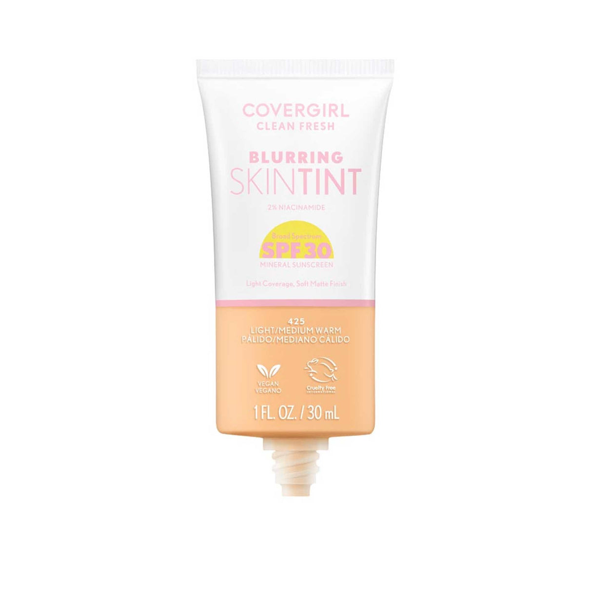 COVERGIRL Clean Fresh Blurring Skin Tint With SPF 30 - 425 Light/Medium Warm-3616306171701-LR-358372-3-LR eShop