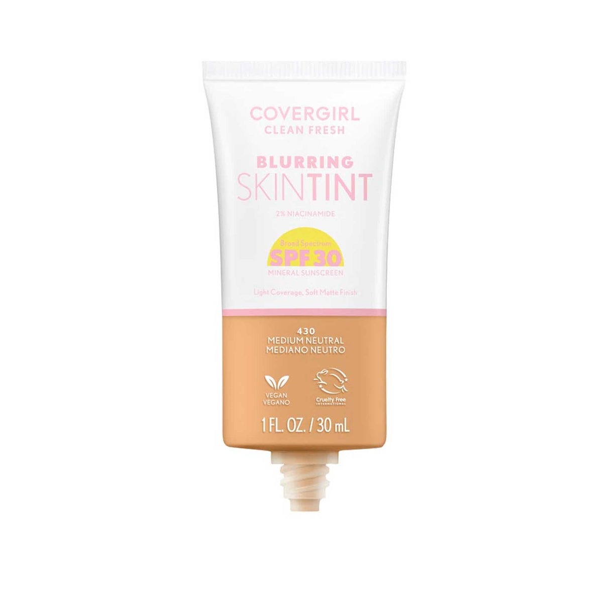 COVERGIRL Clean Fresh Blurring Skin Tint With SPF 30 - 430 Medium Neutral-3616306171695-LR-358371-3-LR eShop