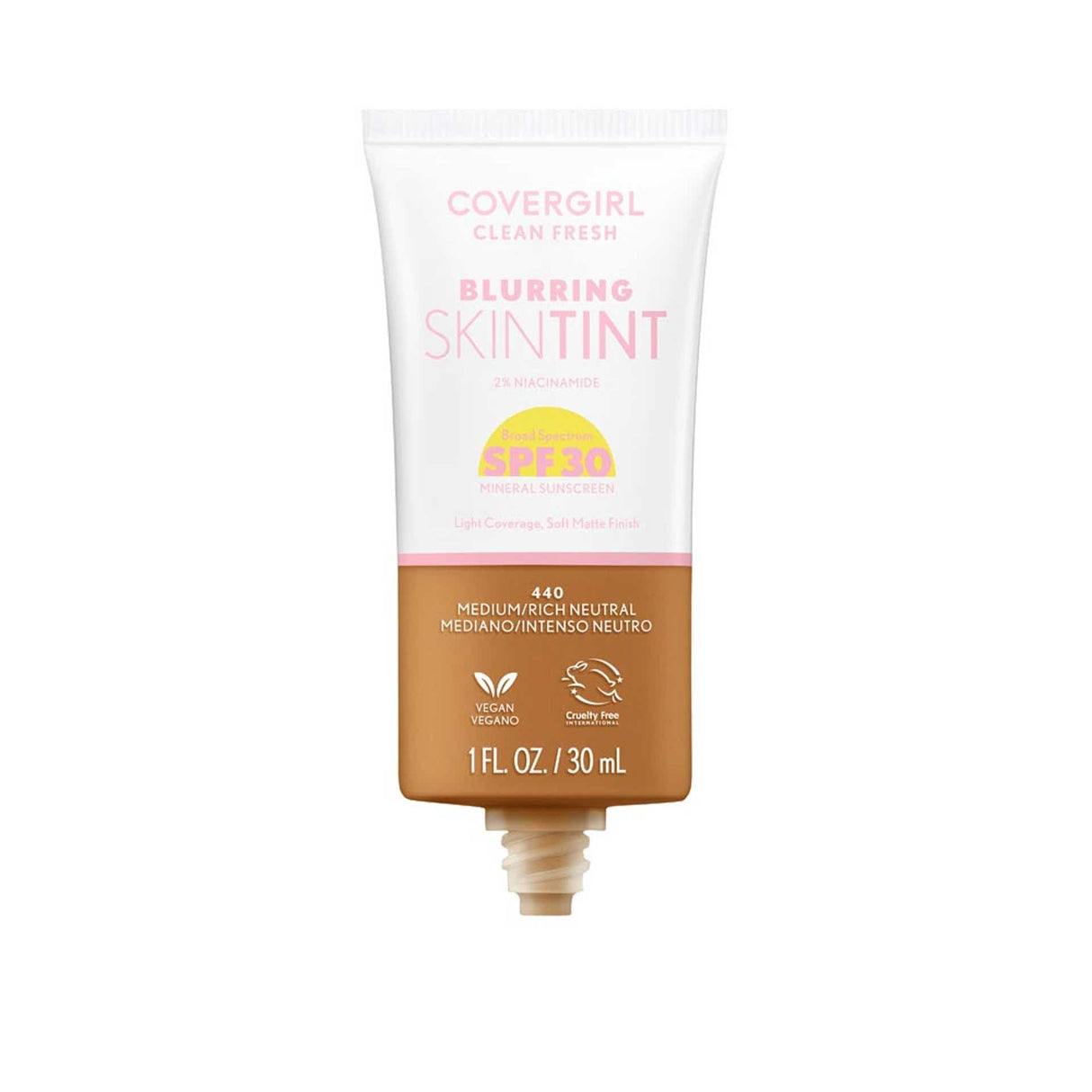 COVERGIRL Clean Fresh Blurring Skin Tint With SPF 30 - 440 Medium/Rich Neutral-3616306171794-LR-358381-3-LR eShop