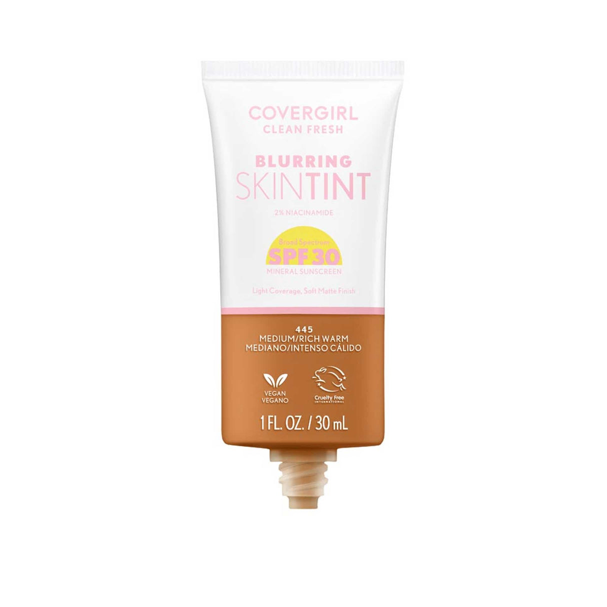 COVERGIRL Clean Fresh Blurring Skin Tint With SPF 30 - 445 Medium/Rich Warm-3616306171749-LR-358376-3-LR eShop