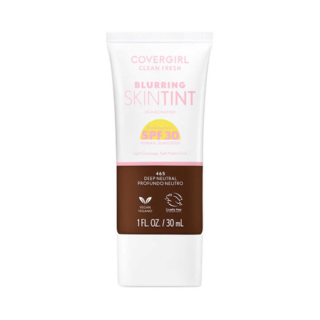 COVERGIRL Clean Fresh Blurring Skin Tint With SPF 30 - 465 Deep Neutral-3616306171787-LR-358380-1-LR eShop